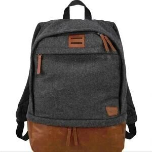 Field And Co Wool Gray And Plaid Backpack Campster Series